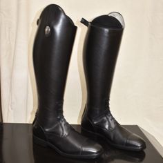 Brand New Men’s Riding Boots Height C, Calf Xxl Size 45 Euro 11.5 Us Black Moto Boots With Leather Sole For Riding, Black Leather Boots For Shows, Classic Black Boots For Shows, Leather Subculture, Tall Riding Boots, Shoes Men, New Man, Riding Boots, Men's Shoes