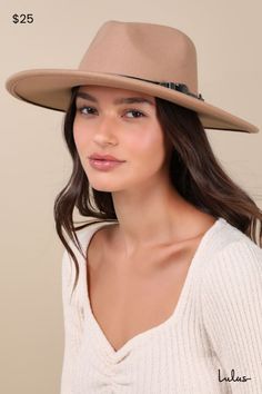 Head out into the sun knowing you look rodeo-ready in the Lulus Out West Vibe Brown Felt Western Hat! Soft and sturdy felt shapes this simple and stylish hat that has a wide, flat brim, a high collar, and a classic, cowboy-style dipped crown. Faux leather hat band boasts a buckle design with vintage-inspired embossing throughout. 3. 5" Soft Brim. 22" Interior Circumference. Crown Measures 4" Tall. 100% Polyester. Spot Clean Only. Imported. Lulus | Out West Vibe Brown Felt Western Hat | 100% Polyester. Vibe Brown, Felt Shapes, Hat Western, Classic Cowboy, Sleek Dress, Western Hat, Leather Hat, Out West, Bold Jewelry