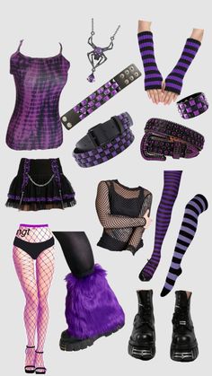 #purple #purplefit Scene Queen Outfit, Silly Clothes, Purple Fits, Pastel Outfit, Scene Girls, Funky Outfits