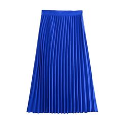 Comfortable Wraparound Skirt with High Waistline for Ladies' Relaxation Time Blue Casual Pleated Skirt, Blue Stretch Pleated Skirt, Wraparound Skirt, Irregular Skirt, Body Skirt, High Waisted Pleated Skirt, Wrap Around Dress, Sophisticated Dress, Loose Fitting Dresses