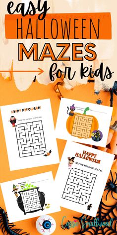 easy halloween mazes for kids that are fun to do with the kids and adults