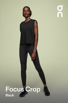 Whether it's yoga, working out or all-day wear – the breathable Focus Crop is down for anything. Wear it over the Performance Bra to complete the look Sweat-wicking layer - Open sides ensure maximum airflow, and minimal distraction. And the technical fabric is sweat-wicking to keep that free, airy feeling going through your morning class and the day ahead. Designed to do it all - As good for the yoga studio as it is for stepping out onto the street. The ultra-soft Focus Crop is made to handle it Versatile Solid Activewear For Training, Versatile High Stretch Moisture-wicking Activewear, Versatile Solid Color Activewear For Training, Versatile High-stretch Moisture-wicking Activewear, Versatile Solid Color Training Activewear, Breathable Activewear With Medium Support, Versatile Moisture-wicking Activewear For Training, Versatile Solid Color Go-dry Activewear, Versatile Activewear With 4-way Stretch For Gym