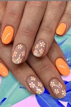 Engagement Nails, Nail Art For Beginners, Easy Nails, Colorful Nails, Flower Nail Designs, School Nails