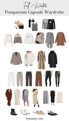 New Mum Outfits Autumn, New Mom Wardrobe Capsule, Outdoor Voices Pants, Nursing Capsule Wardrobe Fall, Fall Postpartum Wardrobe, Casual Post Partum Outfits, Mama Capsule Wardrobe, Mama Fall Outfits, Fall Outfits Postpartum