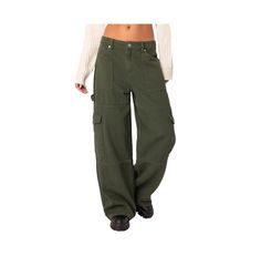 in stock Build Your Wardrobe, Perfect Pant, Womens Capris, Olive Color, Military Style, Tailored Trousers, Pants Trousers, Military Fashion, Pocket Detail