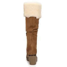 You can conquer the winter wonderland with the cute and toasty Arabella Wedge Boot. Pull on style tall boot, stacked wedge with modest platform and a rubber outsole with added traction. Fur Heels, Chelsea Rain Boots, Target Clothes, Shoes Boots Ankle, Closed Toe Shoes, Tall Boot, Sewing Party, Fur Boots, Tall Boots