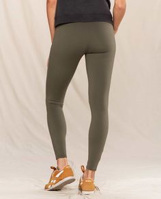 We love performance fabrics but hate how "techy" they can look. This flattering tight, made from a bluesign® approved polyester blend with Polygiene odor® control, has all the sneaky performance features without the nerdy look.DetailsFit: Skinny fit, encased elastic waistband, high rise, and ankle length, 27" inseamFeel: Soft, moisture-wicking recycled polyester blend with stretch for added comfort and movementFeatures: Polygiene® odor control, Drop-in thigh pockets, quick dryFabric & CareFabric Nerdy Look, Employee Wellness, Performance Leggings, Soft Leggings, Womens Size Chart, Workout Gear, Recycled Fabric, Ankle Length, Sustainable Fashion