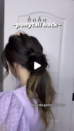 Amelia Gaerte on Instagram: "✨Easy boho ponytail hack✨

Comment HAIR for everything used here 😘 

#bohoponytail #bohohairstyle #hairstyletutorials #easyhairstyle #ponytailstyle #cutehairstyle #simplehairstyle #hathairstyle #hairstyleinspo #hairstyleidea" Boho Ponytail, Ponytail Hack, Xpression Hair, Ponytail Tutorial, Long Shag Haircut, Boho Hairstyle, Long Shag, Quick Hair, Pony Tails