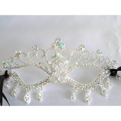 Bright Clear Ab Rhinestones Make Up This Beautiful Mask With Dangles. Perfect For Any Festive Occasion. Returns I Ship Five Days A Week I Don't Accept Returns Or Exchanges But Please Contact Me If You Have Any Problems With Your Order. We Are Not Responsible For Any Rhinestones That Come Lose After It Was Shipped. Shipping Costs Are Not Refunded. I Want You To Be Happy With Your Purchase. Any Items Damaged During Shipping Must Be Reported To Me Within 2 Days Of Receiving The Package. A Photo Mus Prom Mask, Halloween Prom, Rhinestone Mask, Masquerade Halloween, Costume Ball, Wedding Costume, Wedding Costumes, Beautiful Mask, Party Guests