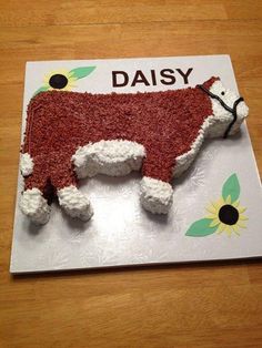 a cake made to look like a cow