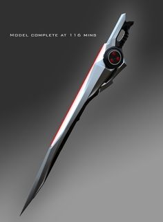 a futuristic sci - fi style knife is shown in this image