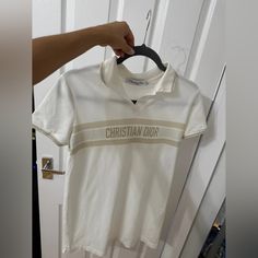 Brand New. Size S Christian Dior Tshirt Women, Dior Logo Shirt, Dior Monogram Shirt, Dior Tees, Dior Shirt, Polo Shirt Colors, Shirt Color, Christian Dior, Shirt Shop