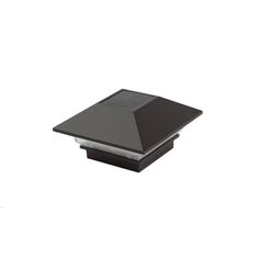 an image of a black roof vent on a white background