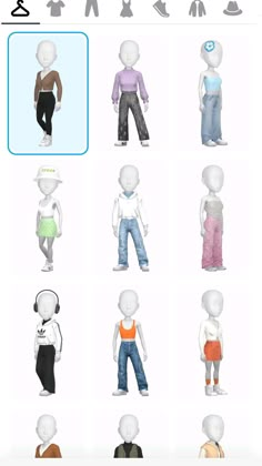 an image of different types of clothes for people to wear on their own headphones