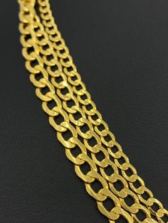 "Genuine 14K Yellow Gold Cuban/Curb Necklace. This classic necklace is an amazing gift for anyone. BEST PRICES AND SUPERIOR ITALIAN QUALITY! Metal: 14K Yellow Gold Necklace Length: 16inch 18inch 20inch 22inch 24inch CUSTOM AVAILABLE BY MESSAGING ME! Bracelet Length: 7in 7.5in 8in Necklace Width: 3.5mm 4mm 5mm Clasp: Lobster Country of Origin: Italy This is Italian 14K Gold. This is a semi hollow link bracelet/necklace crafted from Genuine Solid Yellow 14K Gold. Extra care must be taken against b Hallmarked Yellow Gold Link Chain Necklace, 14k Gold Hallmarked Link Chain Necklace, 14k Gold Link Chain Necklace, Hallmarked Yellow Gold Oval Link Chain Necklace, Elegant Hallmarked Cuban Link Chain Necklace, Gold Hallmarked Chain Link Necklace, Gold Cuban Link Necklace Hallmarked, Yellow Gold Hallmarked Chain Link Necklace, Italian Gold Chain