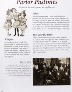 an advertisement with pictures of people in period costumes and words describing the history of women's clothing