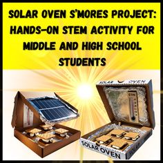 Engage your students in a fun and educational STEM project that combines science, engineering, and environmental awareness! The Solar Oven S'mores Project is a comprehensive lesson plan designed to teach middle and high school students about solar energy and heat transfer while guiding them through the engineering design process.What's Included:Detailed Lesson Plan: Step-by-step instructions for conducting the project over 2-3 class periods, including background information on solar energy and heat transfer.Student Worksheets: Printable activities to guide students through the design, construction, testing, and reflection phases of the project.Rubric: A 4-point scale rubric for easy assessment of student performance across various criteria.PowerPoint Presentation: Visual aid to introduce k Thermal Energy Transfer, Physics High School, Solar Oven, Engineering Design Process, Science Engineering, Stem Activity, Stem Projects, Environmental Awareness, After School Program