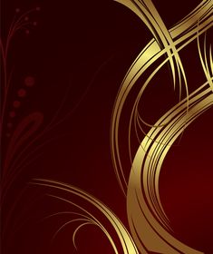 a red and gold abstract background with swirls