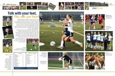 AQUILA, Bald Eagle Area High School, Wingate [PA] #Jostens #LookBook2014 #Ybklove Yearbook Layouts Templates High Schools, Yearbook Sports Spreads, Yearbook Committee, Sports Layout, Yearbook Design Layout