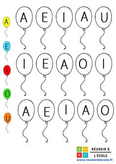 balloons that spell out the word aeiau