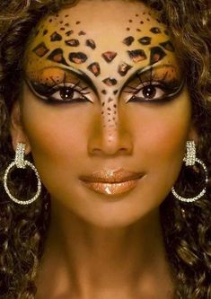 Extreme Make-up, Fantasy Make-up, Animal Makeup, Fashion Make Up, Makeup Images, Makeup Tutorial Step By Step, Leopard Face, Theatrical Makeup