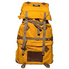 (VINTAGE) JANSPORT - YELLOW INTERNAL FRAME HIKING PACK - $ 450.00 This old… School Pack, Backpacks For School, Vintage Backpacks, Mens Lifestyle, It Is Well, Men's Backpack, Vintage Yellow