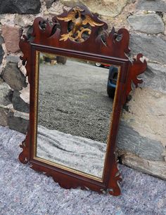 Georgian Mahogany Vauxhall Wall Mirror