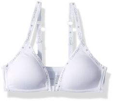 PRICES MAY VARY. Wire free molded bra Front closure Fold over Calvin Klein logo elastic Beginner bra Adjustable straps Front Closure Bra, Everyday Bra, Amazon Women, Fold Over, Womens Calvin Klein, Comfortable Fashion, Classic White, Hair Pieces, Fashion Item