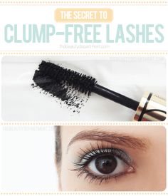 TheBeautyDepartment.com Clump Free Lashes Lash Tricks, Mascara Brush, Mascara Tips, Mascara Wands, Painted Ladies, I Love Makeup, Make Me Up