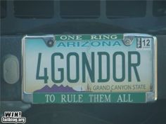 the license plate for arizona's 4 - condor state is seen in this undrecognized image