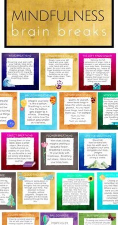 the mindfulness brain breaks poster