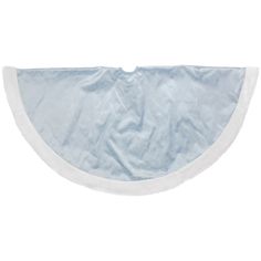 a blue and white bib on a white background