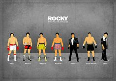 the evolution of rocky and his boxers