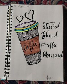 I'm coffee obsessed ☕❤️ Aesthetic Mandela Art, Mandala Art Sketch Book, Coffee Cup Mandala Art, Beautiful Mandala Art With Quotes, Unique Mandala Art Design Easy, Coffee Mandala Art, Mandala Art Drawing Easy, Traditional Drawing Ideas, Meaningful Mandala Art