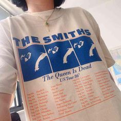 Comfort color The Smiths T-Shirt Retro Women Pop Indie Punk Rock Band NewT Shirt Gift for men, women Unisex T shirt ABOUT MATERIAL: Comfort Colors® 1717 Made with medium fabric (6.1 oz/yd² (206.8 g/m consiting of high quality, 100% ring-spun US cotton for long-lasting comfort. The relaxed fit keeps the wearer comfy in both casual and semi-formal settings while the crew neckline delivers that classic, neat style which makes it perfect for accessorizing. What's more, the pre-shrunk fabric ensures a consistently great fit. Made using 100% US cotton that is ethically grown and harvested. Gildan is also a proud member of the US Cotton Trust Protocol ensuring ethical and sustainable means of production. How to wash Comfort Color :Machine wash: cold (max 30C or 90F); Do not bleach; Tumble dry: lo The Smiths T Shirt, Indie Punk, Rock Band Tees, Indie Y2k, Estilo Indie, Summer Soft, Pop Rock Bands, Punk Rock Bands, The Smiths