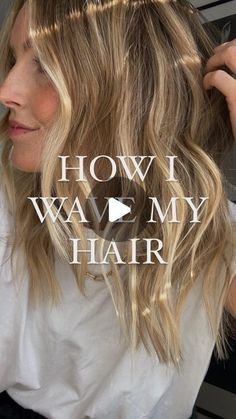 HOW I STYLE MY HAIR IN LOOSE WAVES Quite highly requested this! The technique itself is nothing new but my top tip would be to not clamp the straig... How To Get A Wave In Your Hair, How To Waves Medium Hair, How To Do Beach Waves For Medium Hair, Shoulder Length Waves How To Do, Waves In Hair How To Get, Beach Waves Hair Straightener, How To Add Waves To Medium Hair, Very Loose Waves, How To Do Hair Waves