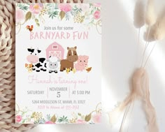 an image of a farm animals birthday party