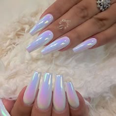 Acrylic Nails Chrome, Unicorn Chrome, Unicorn Nails Designs, Nails Hot Pink, Acrylic Nails Red, Acrylic Nails Square, Nails Short Acrylic, Fall Acrylic, Nails Acrylic Coffin