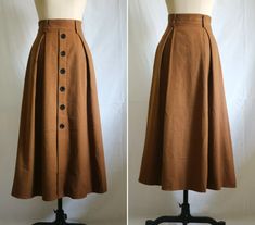 80 Color Caramel Long Wool Skirt Women's Maxi Skirt More | Etsy Long Wool Skirt, Warm Skirts, Rock Outfit, Retro Pin Up, Womens Maxi Skirts, Winter Skirt, Wool Skirt, Fall Skirts, Mode Inspo