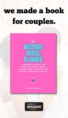 we made a book for couples wedding music planner