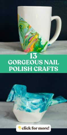 Give your leftover nail polish new life with these creative craft ideas. From marbled mugs and colorful jewelry to decorated picture frames and vibrant vases, discover unique ways to use nail polish beyond your manicure. These simple projects turn ordinary items into eye-catching decor pieces and accessories with just a few swirls of color. Perfect for upcycling your collection into something beautiful and useful.