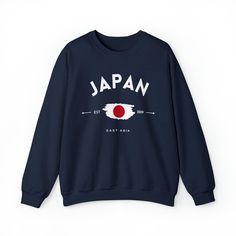 Japan Unisex Sweatshirt: Embrace Japanese Culture with Cozy and Stylish Apparel for All - Image #3 Urban Style Long Sleeve Sweater With Logo Print, Urban Long Sleeve Sweatshirt With Screen Print, Winter Crew Sweatshirt With Screen Print, Graphic Print Hoodie Sweater For College, Long Sleeve Screen Print Sweatshirt For Winter, Fleece Sweatshirt With Screen Print For Streetwear, Fleece Screen Print Sweatshirt For Streetwear, Screen Print Fleece Sweatshirt For Streetwear, College Sweatshirt With Long Sleeve Screen Print