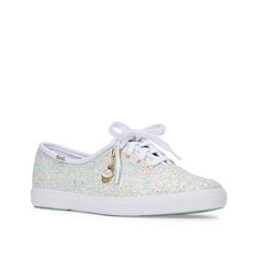 Keds-Champ Sneaker - Women's Even casual fits deserve some sparkle, so add the Champ sneaker from Keds to the mix. With a glittery textile upper and adorable charm detail, this pair is sure to bring out your bubbly side with ease. Casual Sneakers With Glitter Accents For Spring, Trendy Glitter Print Sneakers For Spring, Sporty Glitter Sneakers For Spring, Casual Glitter Sneakers For Spring, Casual Sneakers With Glitter Print, Trendy Spring Sneakers With Glitter Print, Spring White Glitter Sneakers, Casual Glitter Print Sneakers, Glitter Lace-up Sneakers For Spring