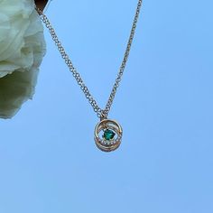 💎 Materials: 14k Gold-Filled Chain - Hypoallergenic 18k Gold Electroplated Pendant - more durable than regular platings Cubic Zirconia Synthetic Emerald 📐 Length: 40cm + 5cm extension Timeless Emerald Pendant Necklace Gift, Classic Emerald Pendant Necklace, Elegant Emerald Pendant Necklace With Gemstone Accents, Exquisite Gold Pendant Emerald Necklace, Elegant Gold-plated Emerald Pendant Necklace, Emerald Necklace, Gold Filled Chain, Jewelry Pouch, Jewelry Gift Box