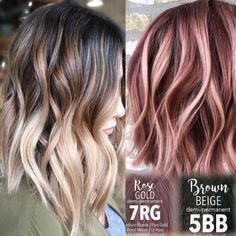 Rose Brown Hair Color Formula, Summer Hair 2023 Trends, Spring Hair Color Ideas, Best Hair Color, Spring Hair Color, French Hair, Short Hair Color, Brown Blonde Hair, Rose Gold Hair