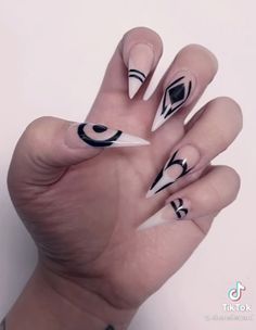 Sukuna Nails, Nails Goth, Purple Acrylic Nails, Jujutsu Kaisen Anime