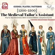 the medieval tailor's assistant guide for sewing beginners freebien pattern book