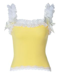 Please refer to our sizing chart for a guideline when choosing a size. 5 business days order processing time. 90% polyester 10% spandex Lace Tops With Ruffles And Spaghetti Straps, Fitted Lace Trim Camisole With Ruffled Straps, Lace Top With Ruffles And Spaghetti Straps, Lace Tops With Spaghetti Straps And Ruffles, Fitted Camisole With Lace Trim And Ruffled Straps, Fitted Spaghetti Strap Top With Bow, Elegant Tops With Lace Trim And Ruffled Straps, Fitted Ruffle Camisole Top, Fitted Lace Camisole With Ruffles