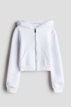 Hooded sweatshirt jacket with a soft  brushed inside. Jersey-lined hood  zipper at front  and kangaroo pockets. Ribbing at cuffs and hem. Oversized Hooded Jacket, Outfit Korean, Suits And Jackets, Maternity Swimwear, Oversize Hoodie, Maternity Wear, Swimwear Accessories, Tight Leggings, Sports Shirts