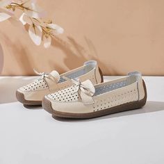 Nicole Women's Summer Slip-On Loafer Shoes | Ultrasellershoes.com – Ultra Seller Shoes Flats Online, Brand Name Shoes, Lace Up Flats, Pointed Toe Flats, Pink Shoes, White Beige, Loafers For Women, Womens Flats, Loafer Shoes